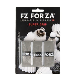 Forza Super Grip Badminton Racket Anti Slip Absorbent Tennis Replacement Tape - 3 Pcs, Grey