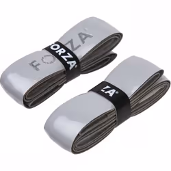 Forza Soft Racket Grip Anti Slip Absorbent Badminton Pickleball Tennis Tape - 2 Pcs, Grey