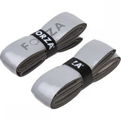 Forza Soft Racket Grip Anti Slip Absorbent Badminton Pickleball Tennis Tape - 2 Pcs, Grey