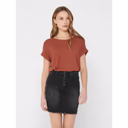 ONLY 15106662, T-shirt, Adult, Female, Red, Henna, L