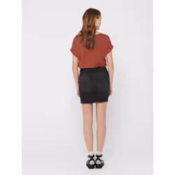 ONLY 15106662 T-shirt Round neckline Short sleeve Elastane, Polyester, Viscose