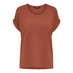 ONLY 15106662 T-shirt Round neckline Short sleeve Elastane, Polyester, Viscose