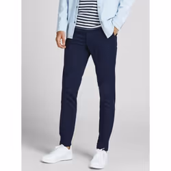 Jack & Jones 12174309, Chino, Adult, Blue, Cotton, Elastane, Do not bleach, Fine wash (30°C)
