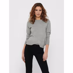 ONLY 15170427, Pullover, Adult, Female, Grey, Medium Grey Melange, M