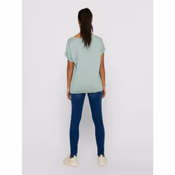ONLY 15106662 T-shirt Round neckline Short sleeve Elastane, Polyester, Viscose