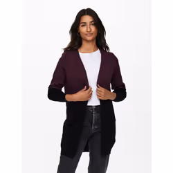 ONLY 15158746, Cardigan, Adult, Female, Red, Windsor Wine, XS
