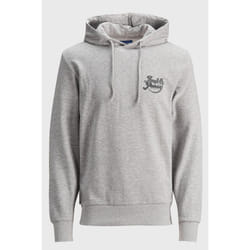 JACK & JONES logo printed hooded sweatshirt - L