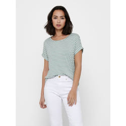 ONLY 15206243 T-shirt Round neckline Short sleeve Elastane, Polyester, Viscose