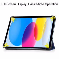 CoreParts TABX-IP10-COVER2 tablet case 27.7 cm (10.9") Flip case Blue - Additional view 4