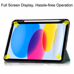 CoreParts TABX-IP10-COVER25 tablet case 27.7 cm (10.9") Flip case Green - Additional view 5