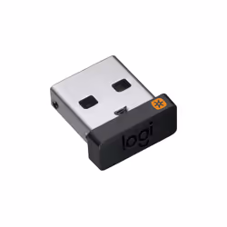 Plug it. Forget it. Add to it. The tiny Logitech Unifying receiver stays in your notebook. so there's no need to unplug ...