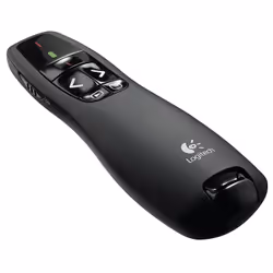 Logitech® Wireless Presenter R400 is designed to help you make your point. Its intuitive slideshow controls help you navigate ...
