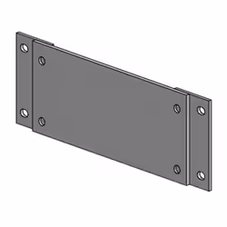 Ergonomic Solutions Kiosk blanking plate -BLACK-