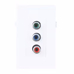 Multimedia connection system: computer. video. audio. control or network connections. For wall installations in 75x50 mm base ...