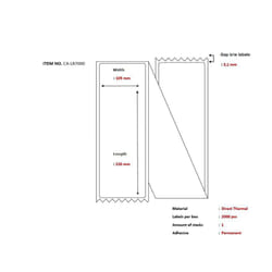 Capture CA-LB7000 printer label