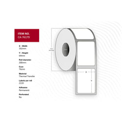 Capture CA-76179 printer label