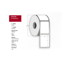 Capture CA-3006255 printer label