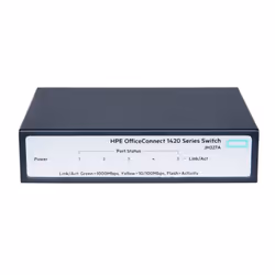 The HPE 1420 Switch Series consists of unmanaged Gigabit Ethernet switches for small businesses and others looking for plug-a ...