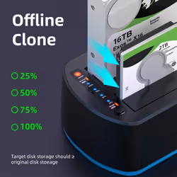 CoreParts MS-CLONER-SATA2.5-3.5 storage drive docking station Black - Additional view 6