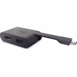 DELL DA20 video cable adapter USB Type-C HDMI + USB Black - Additional view 3