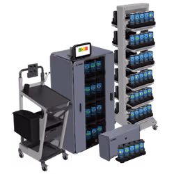Intelligent Cabinet Large. device capacity 40. 1612 x 700 x 437 mm (HxWxD). 4 Shelves. Material: HPL and Mild Steel. Lock wit ...