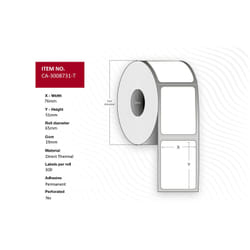 Capture CA-3008731-T printer label