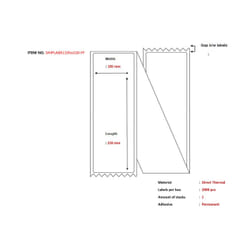 Capture SHIPLABEL105X220-FF printer label