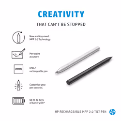 HP Rechargeable MPP 2.0 Tilt Pen (Black) - Additional view 4