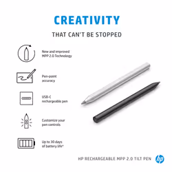 HP Rechargeable MPP 2.0 Tilt Pen (Black) - Additional view 5