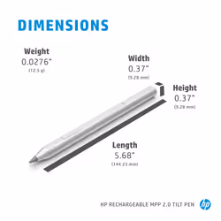 HP Rechargeable MPP 2.0 Tilt Pen (Black) - Additional view 6
