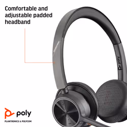 POLY Voyager 4320 Microsoft Teams Certified USB-A Headset +BT700 dongle - Additional view 6