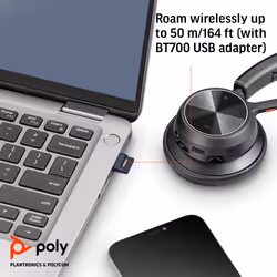 POLY Voyager 4320 Microsoft Teams Certified USB-A Headset +BT700 dongle - Additional view 8