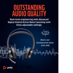 POLY Voyager Focus 2 USB-A with charge stand Headset - Additional view 4