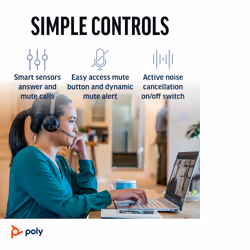 POLY Voyager Focus 2 USB-A with charge stand Headset - Additional view 8