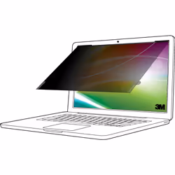 3M Bright Screen Privacy Filter for 14.1in Laptop, 16:10, BP141W1B, 35.8 cm (14.1"), 16:10, Laptop, Frameless display privacy ...