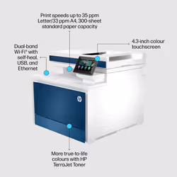 HP Color LaserJet Pro LaserJet Pro 4302dw Wireless Multifunction Color Printer, Copier, Scanner; Duplex - Additional view 9