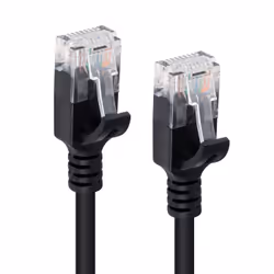 Microconnect V-UTP6A0015S-SLIM networking cable Black 0.15 m Cat6a U/UTP (UTP)