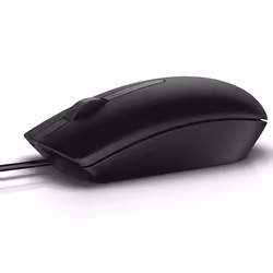 The Dell™ Optical Mouse – MS116 features optical LED tracking and wired connectivity providing a stellar performance day afte ...