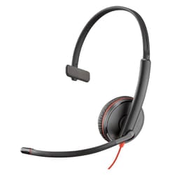 POLY Blackwire 3215 Headset Wired Head-band Calls/Music USB Type-C Bla