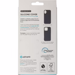 eSTUFF ES67 mobile phone case 15.5 cm (6.1") Cover Black - Additional view 8