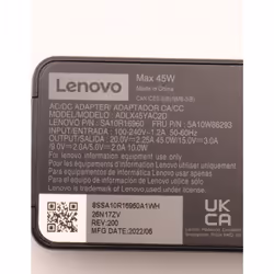 Lenovo 5A10W86293 power adapter/inverter Indoor 45 W Black - Additional view 8
