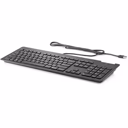 Boost your productivity. make a stylish IT choice. and get integrated security features with the HP USB Slim Smartcard Keyboa ...