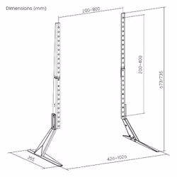 Vivolink VLMT400B monitor mount / stand - Additional view 4