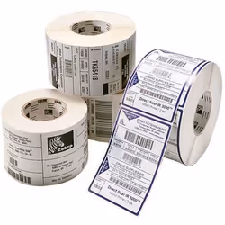 Label. Paper. 57x51mm. Thermal Transfer. Z-PERFORM 1000T. Uncoated. Permanent Adhesive. 76mm Core. EAZIPRICE. 2740/Roll