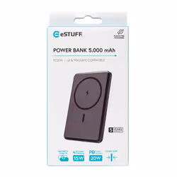 eSTUFF ES641100 power bank 5000 mAh Wireless charging Black - Additional view 5