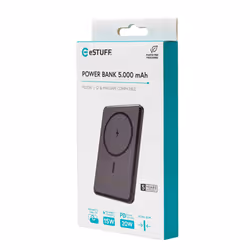 eSTUFF ES641100 power bank 5000 mAh Wireless charging Black - Additional view 6