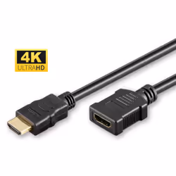 Microconnect HDM191905FV2.0, 0.5 m, HDMI Type A (Standard), HDMI Type A (Standard), 18 Gbit/s, Audio Return Channel (ARC), Bl ...