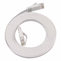 Microconnect V-UTP6A07W-FLAT-LSZH, 7 m, Cat6a, U/UTP (UTP), RJ-45, RJ-45, White