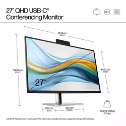 HP Series 5 Pro 27 inch QHD USB-C Conferencing Monitor - 527pm - Additional view 5