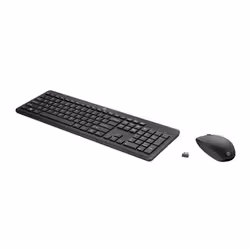 HP 235 WIRELESS MOUSE KB COMBO-BELG keyboard Mouse included Office RF Wireless Black - Additional view 2